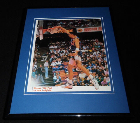 Kenny Sky Walker Framed 11x14 Photo Display Knicks Dunk