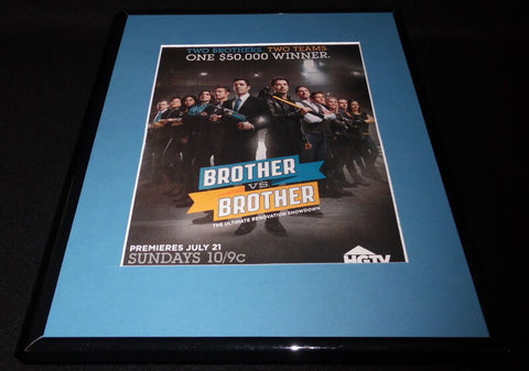 Brother vs Brother 2013 Framed 11x14 ORIGINAL Vintage Advertisement HGTV