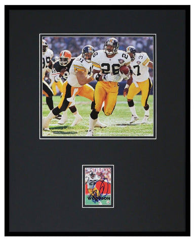 Rod Woodson Signed Framed 16x20 Photo Display Steelers Purdue