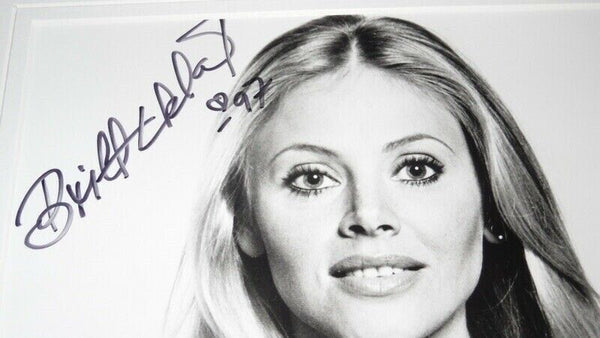 Britt Ekland Signed Framed 16x20 Photo Set JSA James Bond Man With Golden Gun