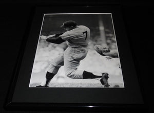 Mickey Mantle at bat Framed 11x14 Photo Display Yankees