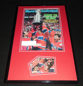 Patrick Roy Signed Framed 1986 Sports Illustrated Cover Display JSA Canadiens