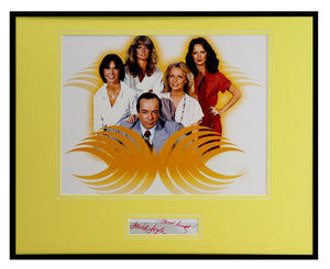 David Doyle Signed Framed 16x20 Photo Display Charlie's Angels w/ cast