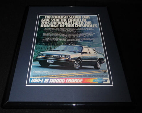 1982 Chevrolet Chevy Celebrity 11x14 Framed ORIGINAL Vintage Advertisement