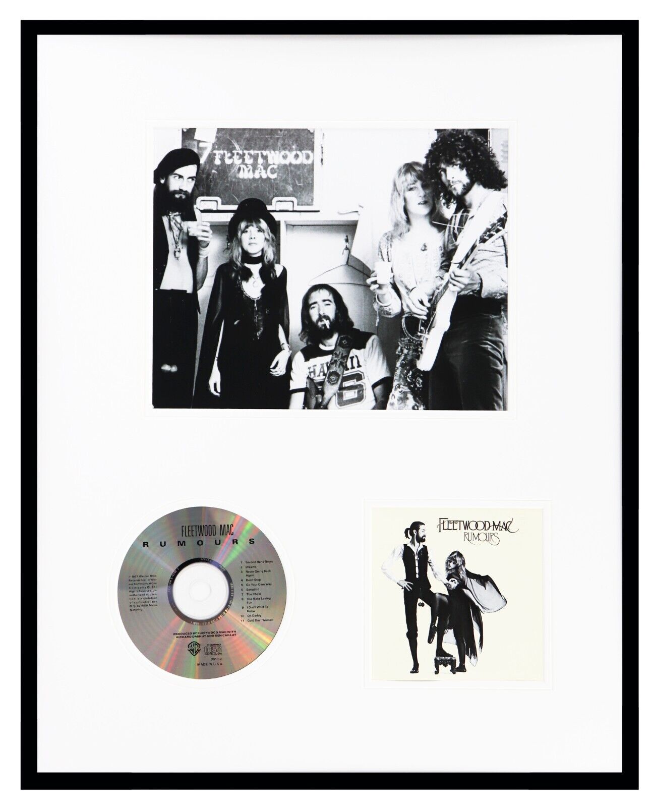 Fleetwood Mac Framed 16x20 Rumours CD & Photo Display