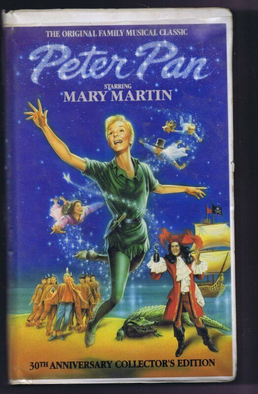 Peter Pan VINTAGE VHS Clamshell Mary Martin