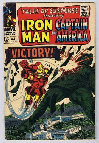 Tales of Suspense #83 ORIGINAL Vintage 1966 Marvel Comics Iron Man Capt America