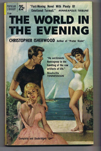 ORIGINAL Vintage 1955 The World in the Evening Popular Paperback Book GGA  