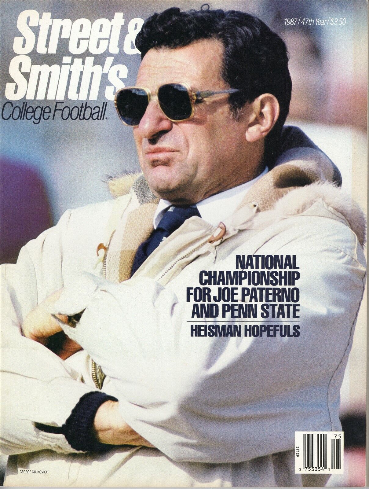  VINTAGE 1987 Street & Smith College Football Magazine Joe Paterno Penn State