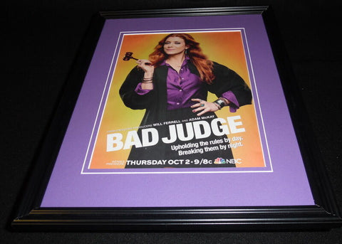 Bad Judge 2014 NBC Framed 11x14 ORIGINAL Advertisement Kate Walsh