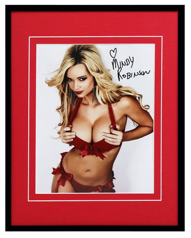 Mindy Robinson Signed Framed 11x14 Photo Display AW 