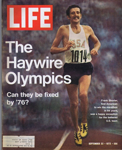 ORIGINAL Vintage Life Magazine September 22 1972 Frank Shorter Olympics