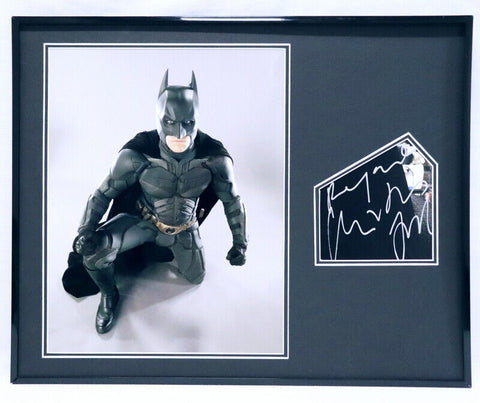 Christian Bale Signed Framed 16x20 Dark Knight Batman Photo Display 