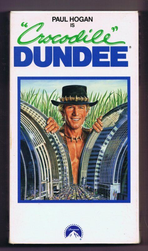 Crocodile Dundee (1986) VINTAGE VHS Cassette 