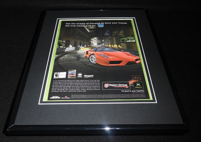 Project Gotham Racing 2003 XBox 11x14 Framed ORIGINAL Advertisement