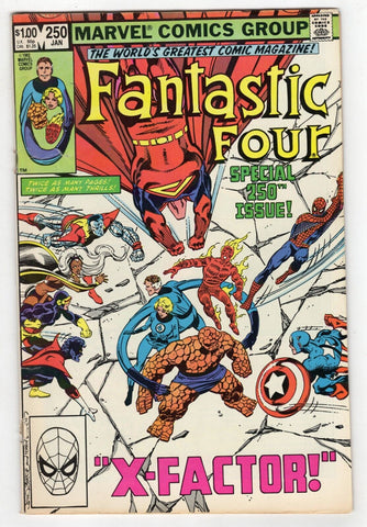 Fantastic Four #250 VINTAGE 1983 Marvel Comics X-Factor