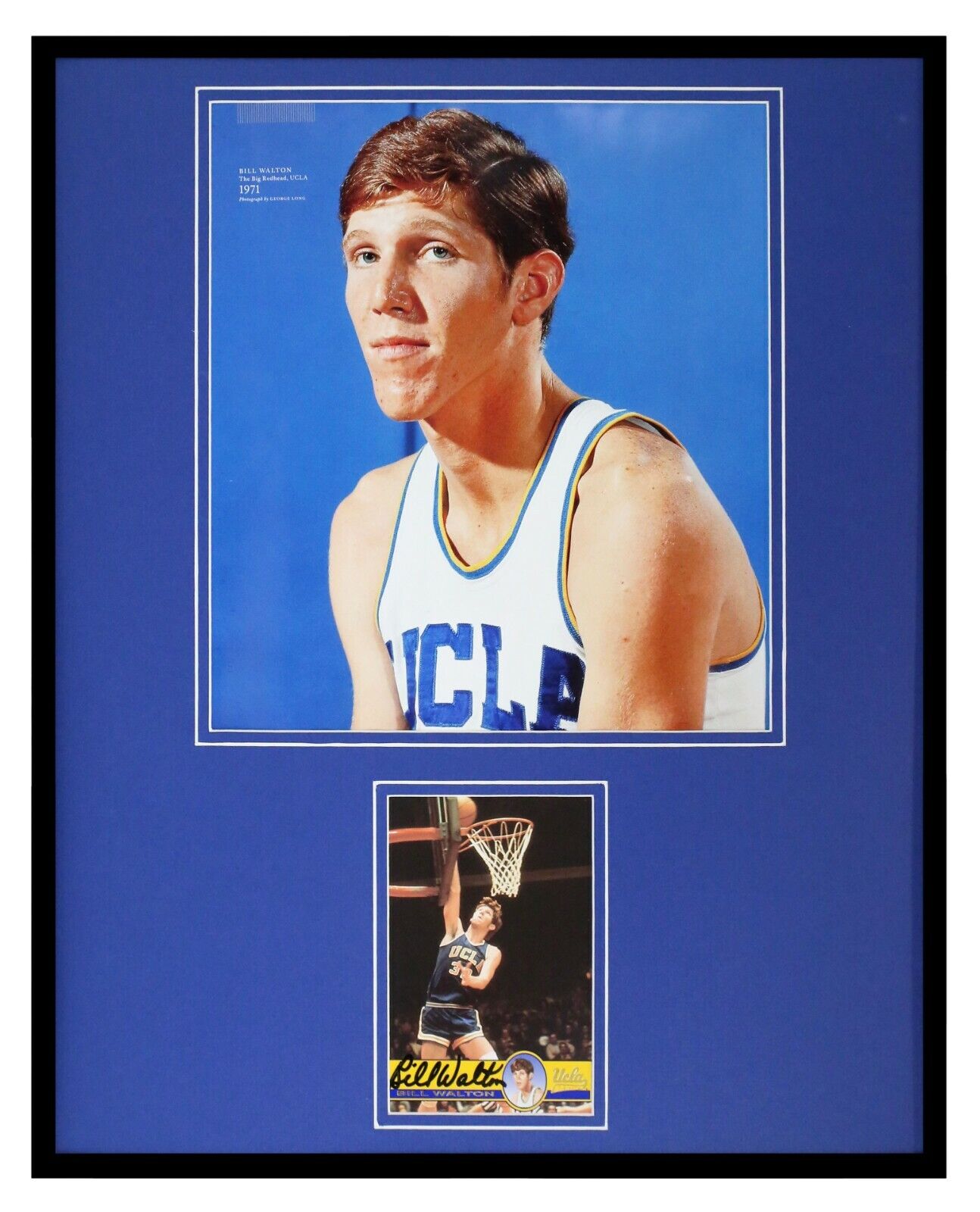 Bill Walton Signed Framed 16x20 Photo Display JSA Blazers UCLA 