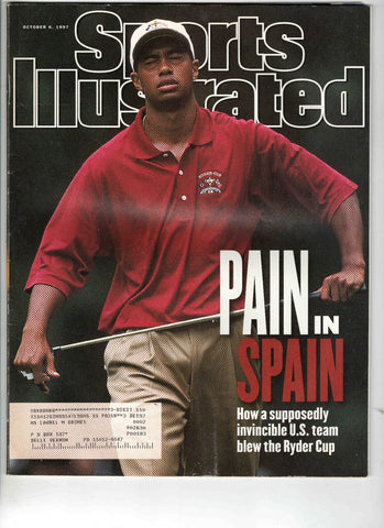 Oct 6 1997 Sports Illustrated Magazine Tiger Woods Ryder Cup