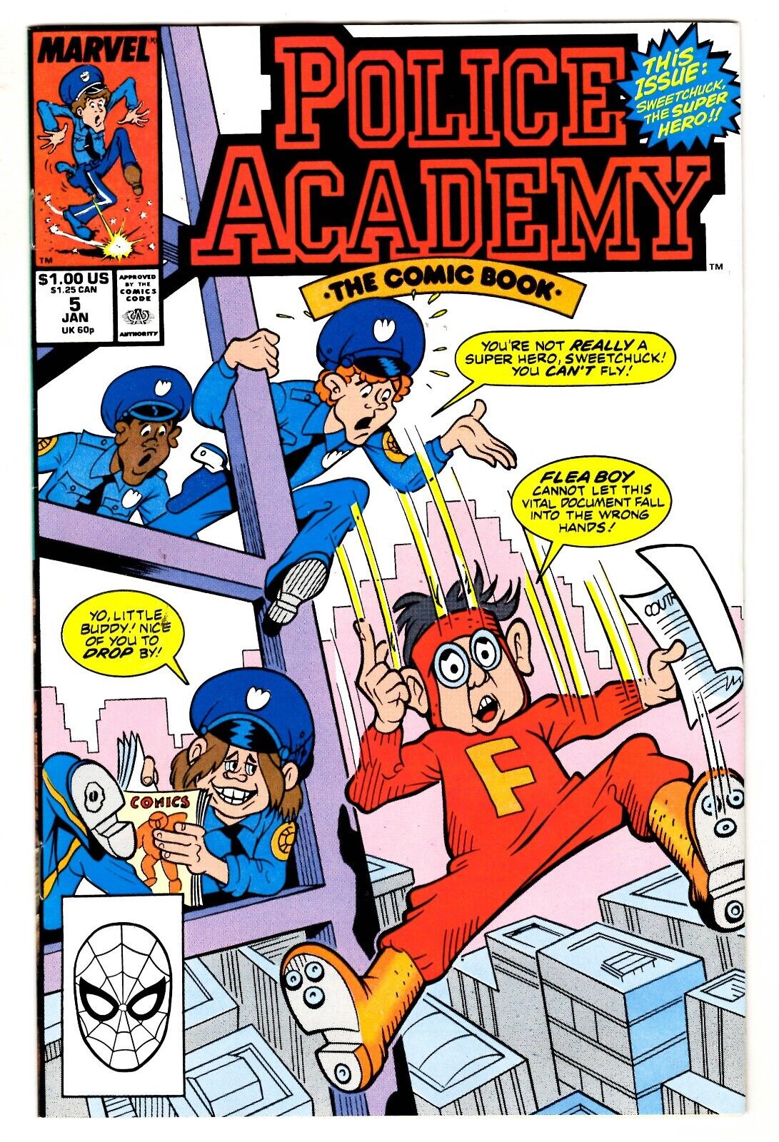 Police Academy #5 VINTAGE 1990 Marvel Comics