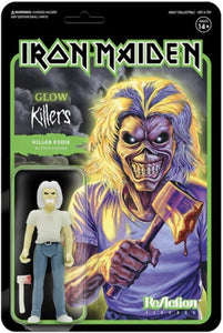 NEW SEALED 2022 Super7 Iron Maiden Glow Killers Eddie Reaction Figure