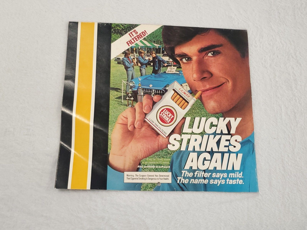 VINTAGE 1983-84 Pittsburgh Penguins Lucky Strike Cigarettes Calendar