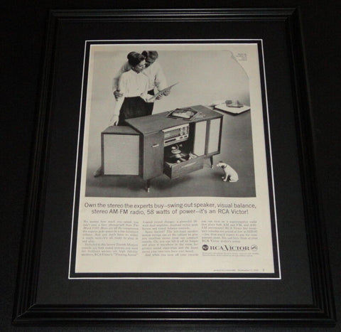 1959 RCA Victor TV 11x14 Framed ORIGINAL Vintage Advertisement Poster B