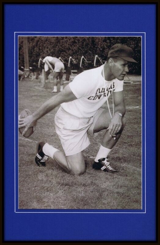 Coach Tom Landry 1960 Framed 11x17 Photo Poster Display Cowboys