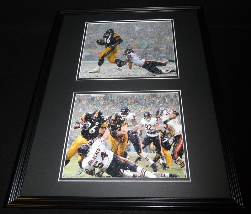 Jerome Bettis 2005 Steelers SNOW vs Bears Framed 16x20 Photo Set 