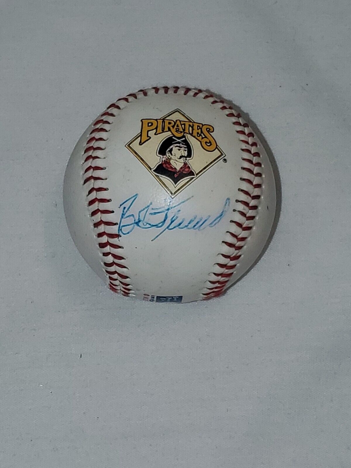 Bob Friend Signed Pittsburgh Pirates Logo Baseball