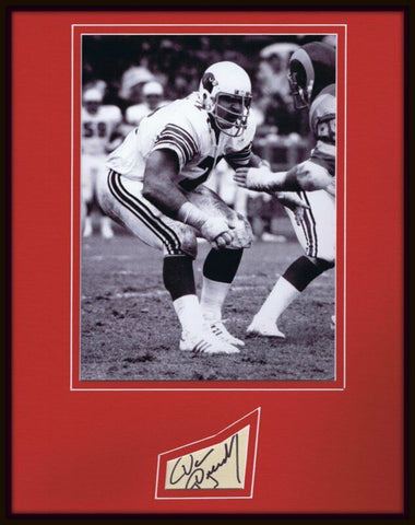 Dan Dierdorf Signed Framed 11x14 Photo Display JSA Cardinals Michigan