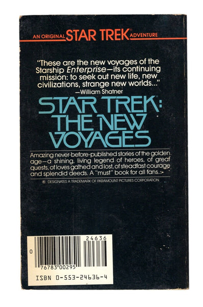 VINTAGE 1984 Star Trek New Voyages Paperback Book 11th Print