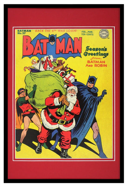 Batman #27 Santa Claus DC Comics Framed 12x18 Official Repro Cover Display