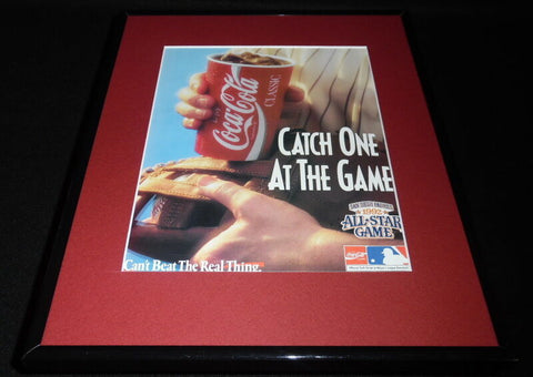 1992 Coca Cola / MLB All Star Game 11x14 Framed ORIGINAL Vintage Advertisement