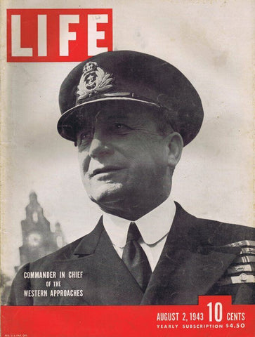 ORIGINAL Vintage Life Magazine August 2 1943 Max Horton