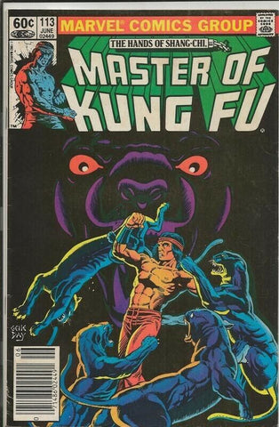 Master of Kung Fu #113 ORIGINAL Vintage 1982 Marvel Comics Shang Chi 