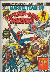 Marvel Team-Up #25 VINTAGE 1974 Marvel Comics Spider-Man Daredevil Ape Man