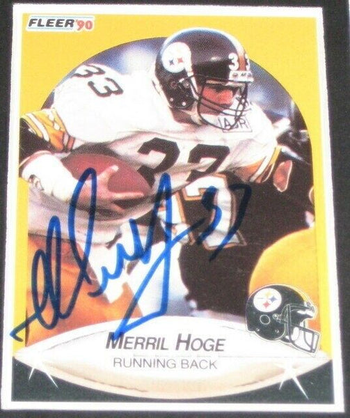 Merrill Hoge Signed Framed 11x17 Photo Display Steelers Idaho State ESPN