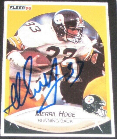 Merrill Hoge Signed Framed 11x17 Photo Display Steelers Idaho State ESPN