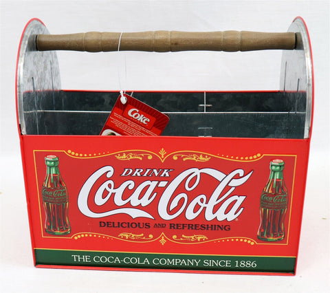 NEW w/ TAGS Coca Cola Metal Utensil Caddy