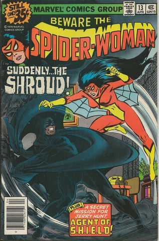 Spider Woman #13 ORIGINAL Vintage 1979 Marvel Comics The Shroud