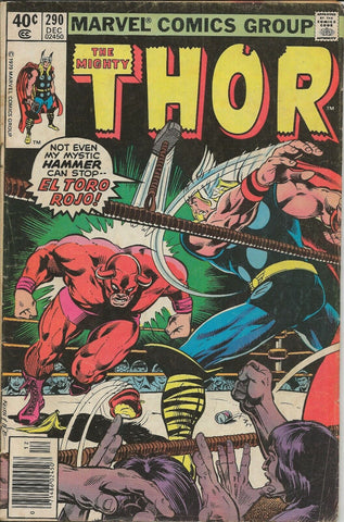 Thor #290 ORIGINAL Vintage 1979 Marvel Comics El Toro Rojo