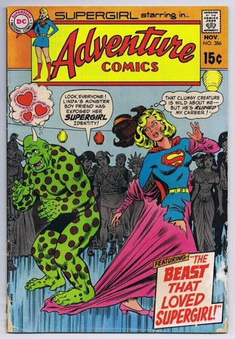 Adventure Comics #386 ORIGINAL Vintage 1969 DC Comics Supergirl 