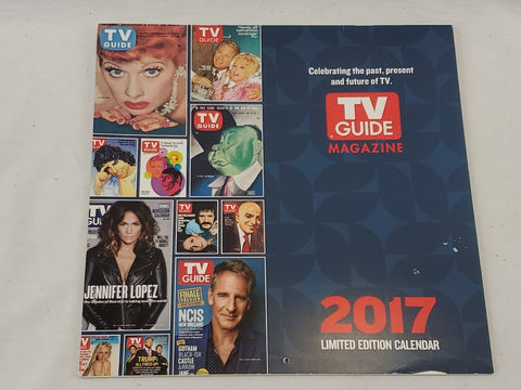 2017 TV Guide Calendar Lucille Ball Jennifer Lopez Alfred Hitchcock Kojak