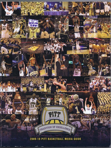 ORIGINAL Vintage 2009-10 Pitt Panthers Basketball Media Guide Gibbs Patterson