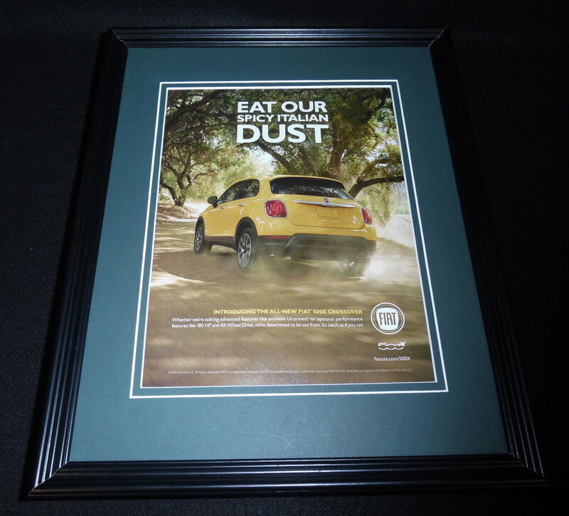 2015 Fiat Crossover Framed 11x14 ORIGINAL Advertisement