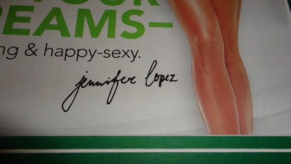 Jennifer Lopez Facsimile Signed Framed 2015 Body Lab Advertising Display