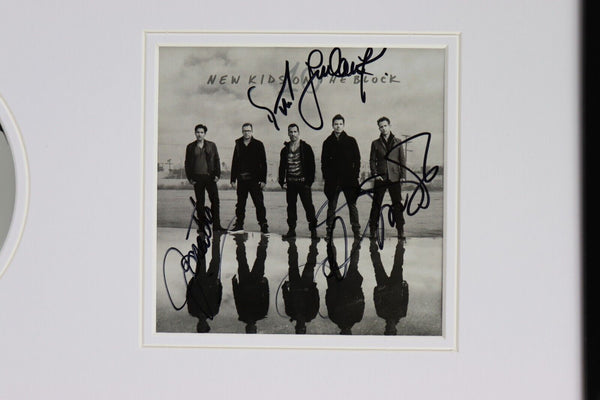 New Kids on the Block Signed Framed 16x20 CD + Photo Display NKOTB CX