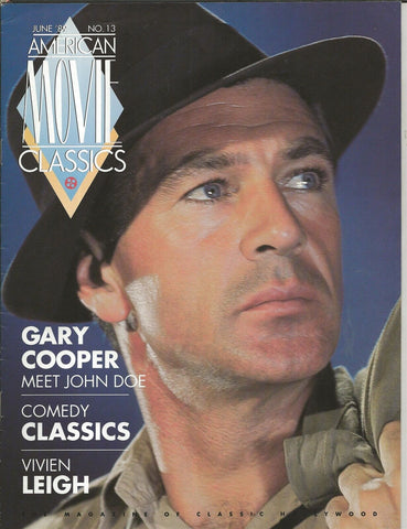 ORIGINAL Vintage June 1989 AMC Magazine Gary Cooper Katharine Hepburn