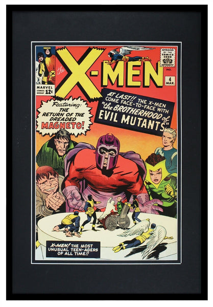 X-Men #4 Magneto Marvel Framed 12x18 Official Repro Cover Display