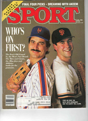 Apr 1988 Sport Magazine Keith Hernandez Will Clark